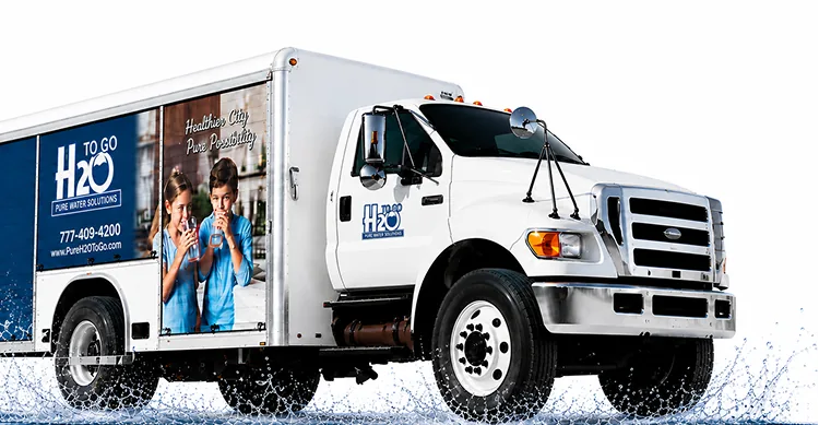 H2O to Go Delivery Truck